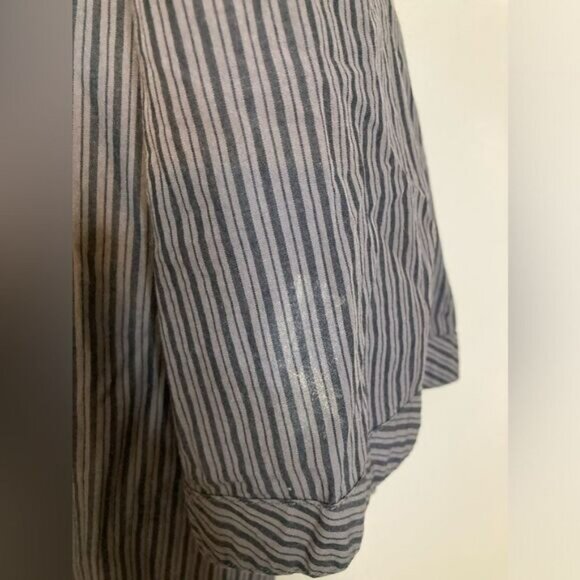 Harley Davidson Black and Grey Pin Striped Button Down Shirt, Men's Size 3XL - Picture 3 of 4